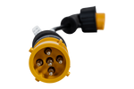 Bajonett adapter 5 tűs / derékszögű csatlakozó ASS2 7 tűs ASPÖCK balos adapter