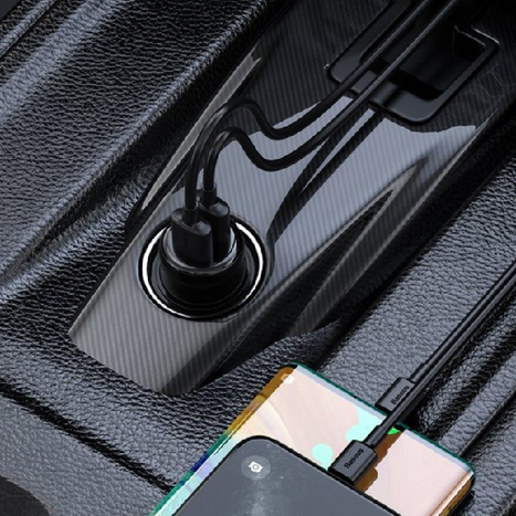 BASEUS T típusú S-16 FM adó bluetooth 5.0 MP3 + autós töltő 2x USB
