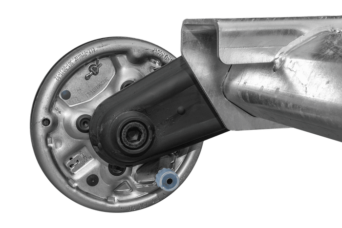 AL-KO COMPACT fékezős hajóutánfutó tengely 1350kg 1645/1755mm 2200mm 5x112