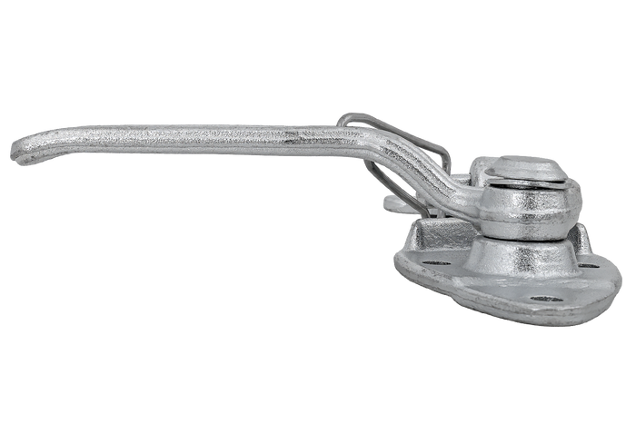 Bal oldali vonóhorog WINTERHOFF WV 20-L + WVG 20-A rögzítőelemekkel, teljes pótkocsi oldalsó zárral