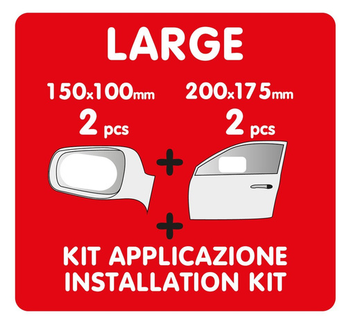 TISZTA LÁTÁSÚ, NAGY MÉRETŰ Esővédő Tükrökhöz és Ablakokhoz