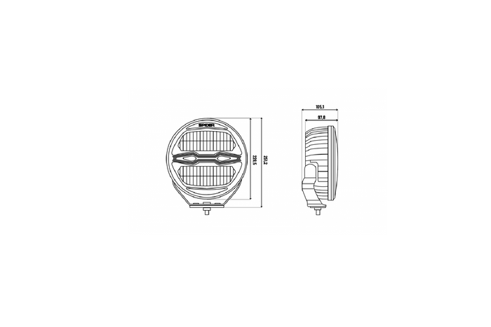 LED munkalámpa reflektor KAMAR X-SPIDER NINJA L3442 78xLED 100W
