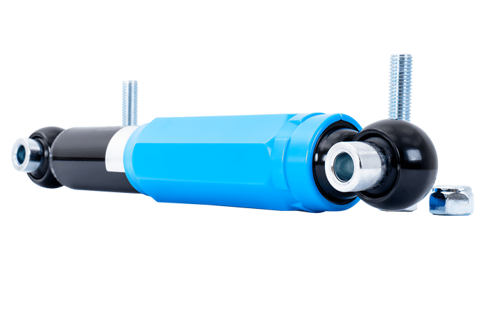 PIVEXIN hidraulikus lengéscsillapító pótkocsi tengelyekhez 1350-2700 kg-os tengelyekhez, egyes és tandem tengelyekhez