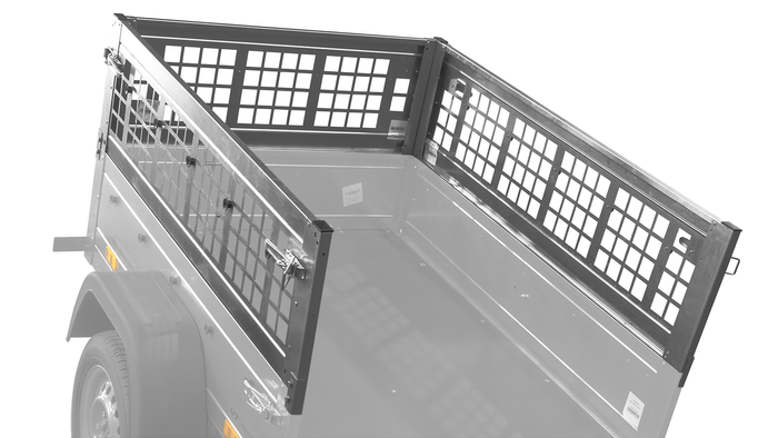 Hálós oldalak az UNITRAILER GARDEN TRAILER 150 KIPP pótkocsihoz