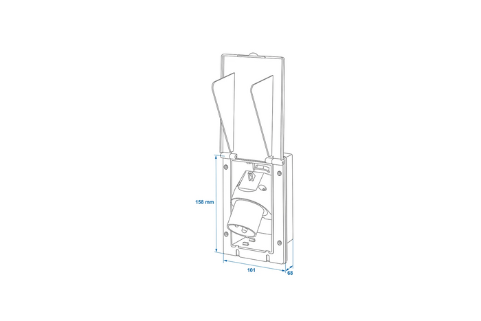 CEE ProPlus 373505 kültéri fali konnektor 160×100mm