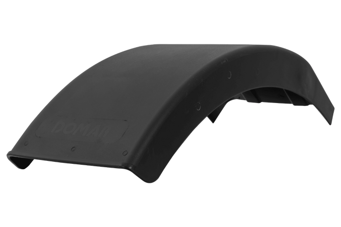 Két fél sárvédő készlet DOMAR DR1012201+DR1012202 pótkocsihoz, kerékjárati ív 384/200 mm bal+jobb