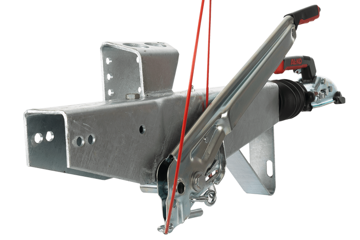 AL-KO 161S ráfutószerkezet AK161 vonóhoroggal 1600 kg-os pótkocsihoz, négyszögletes vonórúddal