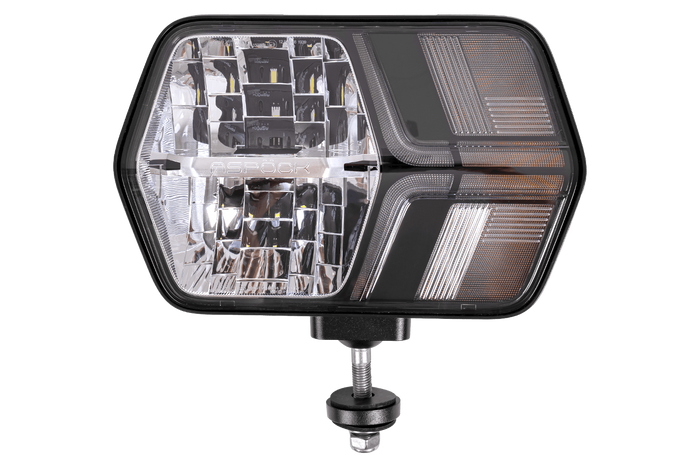 ASPÖCK LuxLED II LED első lámpa 7 funkció 6-pólusú DEUTSCH DT06-6S bal