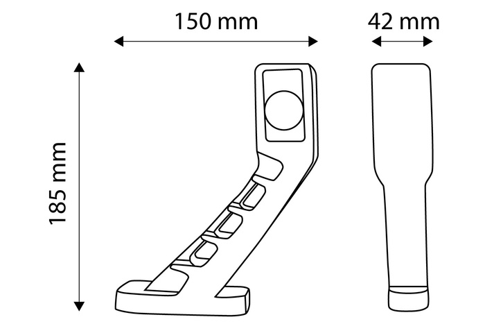 Két darabos TT TECHNOLOGY TT.12191 LED-es helyzetjelző lámpa szett, bal + jobb, gumikaron