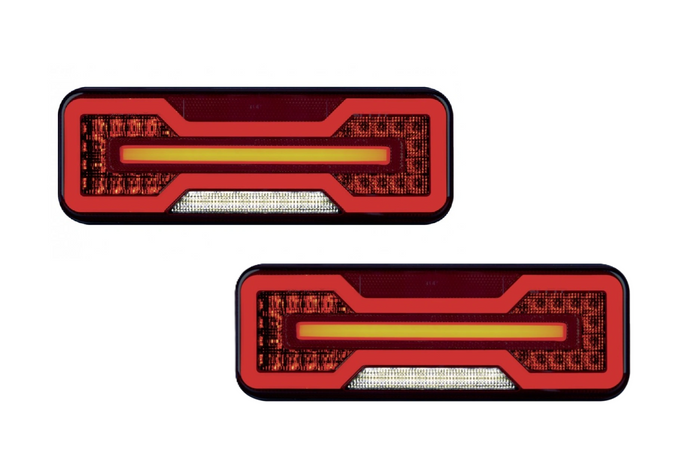 TruckLED L1871+L1872 LED NEON DYNAMIC hátsó lámpák, 0,35 m kábel, 6 funkció, bal+jobb