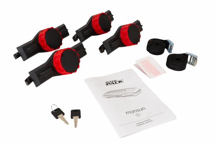 Inter Pack Monsun M tetőbox, fekete metálfényezéssel
