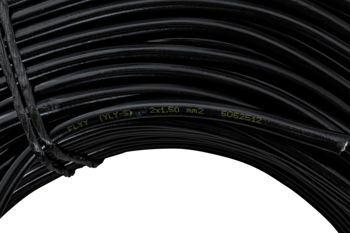 HYBSZ YLY-S 2x1,5 kéteres elektromos kábel - 1m