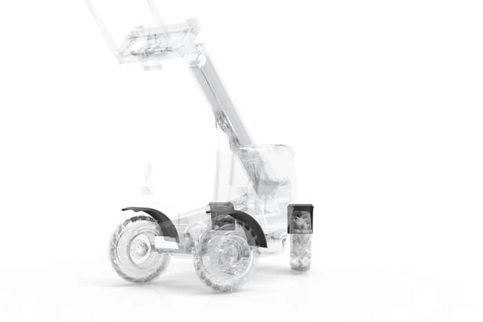 Sárvédő mezőgazdasági gépekhez 24-33" DOMAR T10125 kerékív 1050/330mm