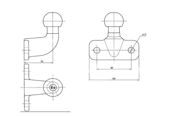 AL-KO vonóhorog 50mm 2000kg kovácsolt
