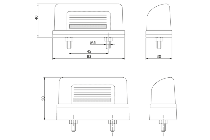 FRISTOM FT-022 rendszámtábla-világítás