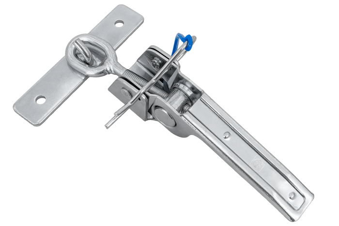 Oldalsó vonóhorog csattal WINTERHOFF BV 40-1 + BVG 40-A A pótkocsi oldalának teljes excentrikus lezárása