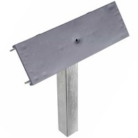 UNITRAILER lapos oldaltámasz, 30 cm hosszú, 40 cm magas, hajóutánfutóhoz, SZÜRKE