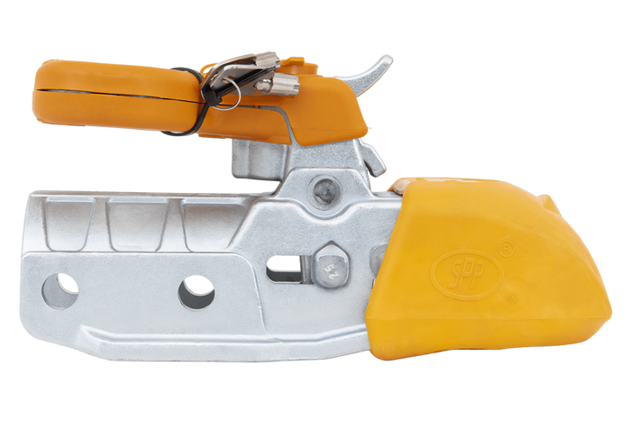 STEELPRESS BC-3500E-00-02+SD gömbfejes vonóhorog 3500 kg-os pótkocsihoz, 60,5 mm-es öntöttvas csővonórúddal