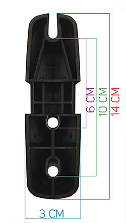 Flexi Fit univerzális bilincsek (4 db-os készlet) - tetőbox rögzítéshez