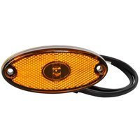 ASPÖCK FLATPOINT II LED-es helyzetjelző lámpa, narancssárga, univerzális