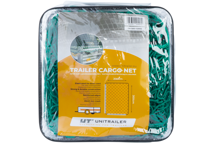 Szállítóháló UNITRAILER pótkocsihoz, a pótkocsi rakományának rögzítésére 200x300cm