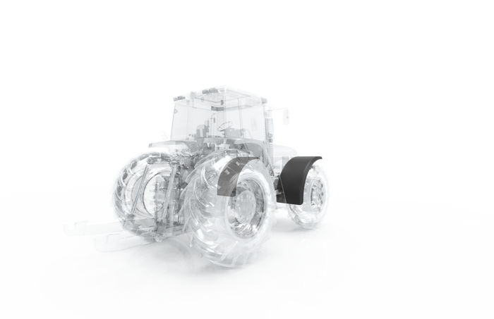 Sárvédő mezőgazdasági gépekhez 24-34" DOMAR T10140 kerékív 1330/520mm