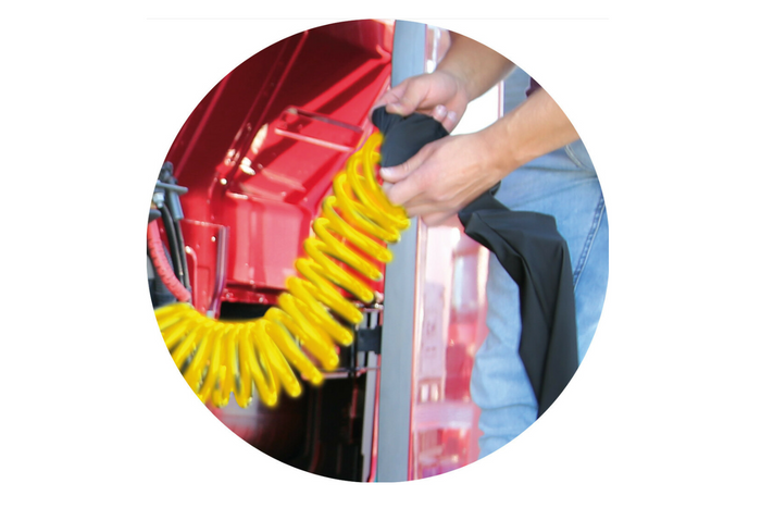 LAMPA Truck-Tights spirális kábelvédő 97173 rugalmas hüvely fekete 220 cm átmérő 11 cm