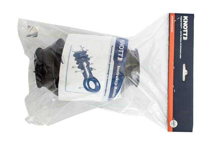 Gumiharangok biztosítják a KNOTT 75 mm-es ráfutószerkezet szánját