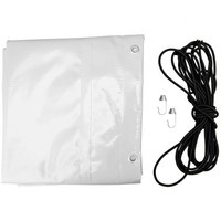 UNITRAILER lapos ponyva pótkocsikhoz, szürke, 264x150 cm, GARDEN 265 KIPP és EXPERT 2615