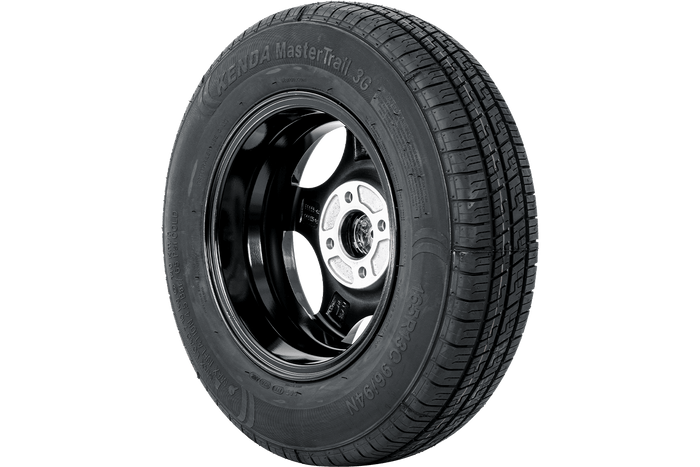 Erősített pótkocsi kerék KENDA GUMIABRONCS 165/80 R13C 96/94N ALU FELNI STARCO polírozott 5Jx13"H2 4X100 ET:30