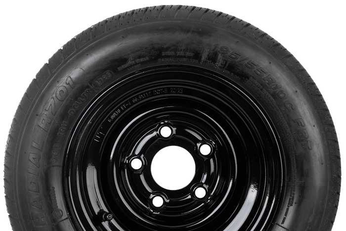 Megerősített pótkocsi kerék LINGLONG GUMIABRONCS 195/55 R10C 98/96N UNITRAILER FELNI fekete 6Jx10"H2 5x112 ET:-4
