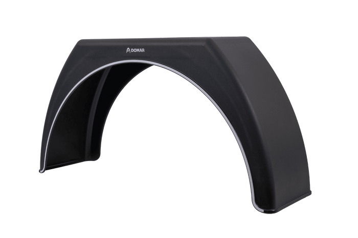 Utánfutó sárvédő 15-17,5" DOMAR DK3112 lapos kerékív 950/280mm fehér díszléccel