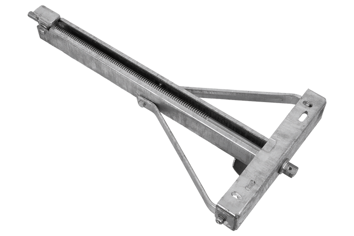 KNOTT 6X1197.007 kihúzható saroktámasztó stabilizátor 1100kg-os pótkocsihoz 498mm