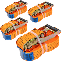 Négy darabos UNITRAILER 10m/50mm/5t szállítószalag-készlet feszítővel