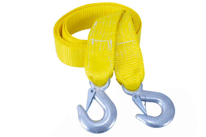 UNITRAILER vontatókötél horgokkal, vontatópánt 3m/50mm/3t sárga