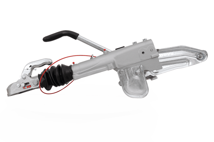 KNOTT KFG30A ráfutószerkezet K35A vonóhoroggal 3000 kg-os pótkocsihoz V-típusú vonórúddal