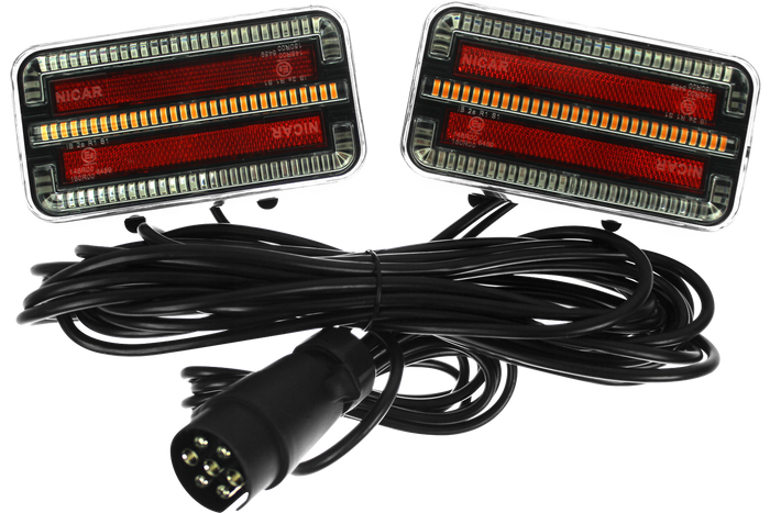 TT Technology TT.12024 LED hátsó lámpák 3 funkciós bal + jobb, mágneses