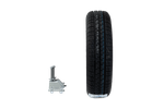 Pótkerék utánfutóhoz konzollal GUMIABRONCS WANDA 155/70 R13 79N FELNI PÓTKOCSIPŐ 4Jx13"H2 4x100 ET:30