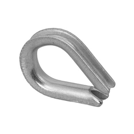 DROMET KU.4 kötélhüvely, acél kagyló, 4 mm