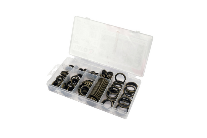 Fém-gumi alátét készlet YATO YT-068582 vegyes méretek 150 darabos