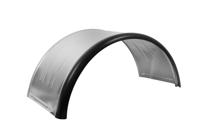 Dupla sárvédő pótkocsihoz 15-16" DOMAR DK7115 kerékív 880/400mm fém gumi szegéllyel