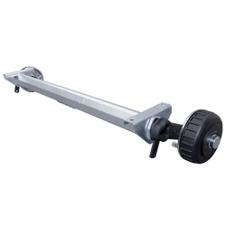 AL-KO EURO fékezett tengely pótkocsihoz/autószállítóhoz 1800kg 1600mm 2100mm 5x112