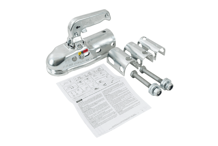 STEELPRESS BC-3000.1D-00-00+Z2 gömbfejes vonóhorog 3000 kg-os pótkocsihoz, 35-50 mm-es csővonórúddal