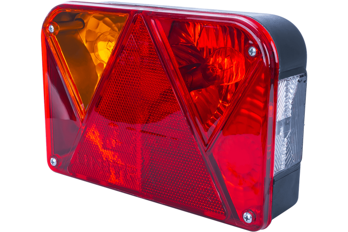 Lámpakészlet: DOBPLAST DPT35 hátsó lámpák + ASPÖCK FLEXIPOINT I oldalsó helyzetjelző lámpák + MANTES 5,2 m-es 13 tűs kábelköteg