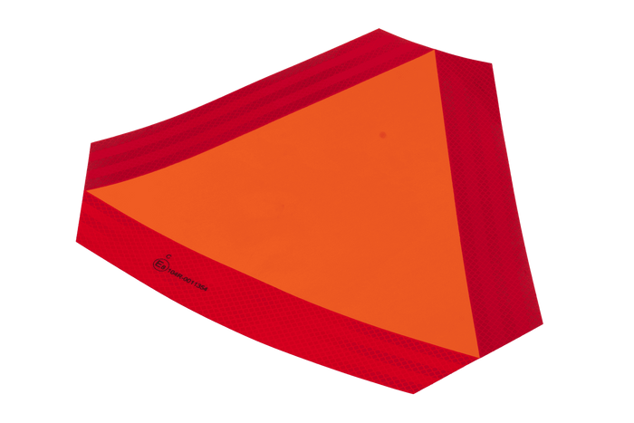 HERMON fényvisszaverő matrica, lassan mozgó elakadásjelző háromszög, 300x120mm