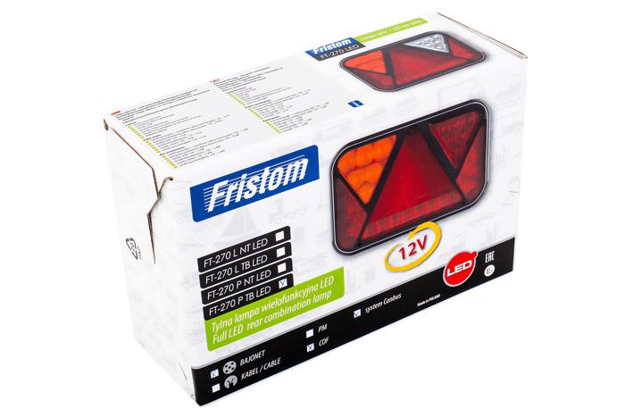 FRISTOM FT-270 LED CANBUS hátsó lámpa 6 funkciós jobb oldali