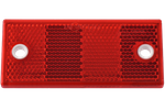 Téglalap alakú, lyukas reflektor PIROS DOBPLAST 90x40mm reflektorlámpa