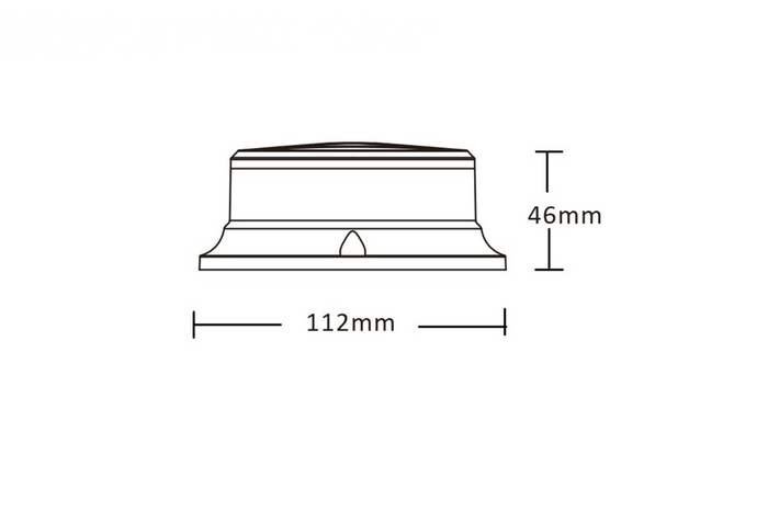 KAMAR PICO ALR0054 LED figyelmeztető lámpa, 3 villogó móddal
