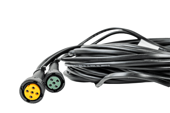 ASPÖCK elektromos szerelés, utánfutó kábelköteg, 7 m, 13/8 tűs csatlakozó, 2x 5 tűs bajonettzár