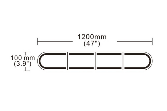 KAMAR BLK0059 LED figyelmeztető lámpa 6 villogó móddal